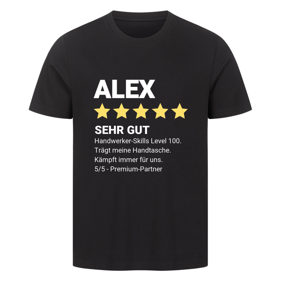 Personalisiertes Partner-Bewertungs-Shirt