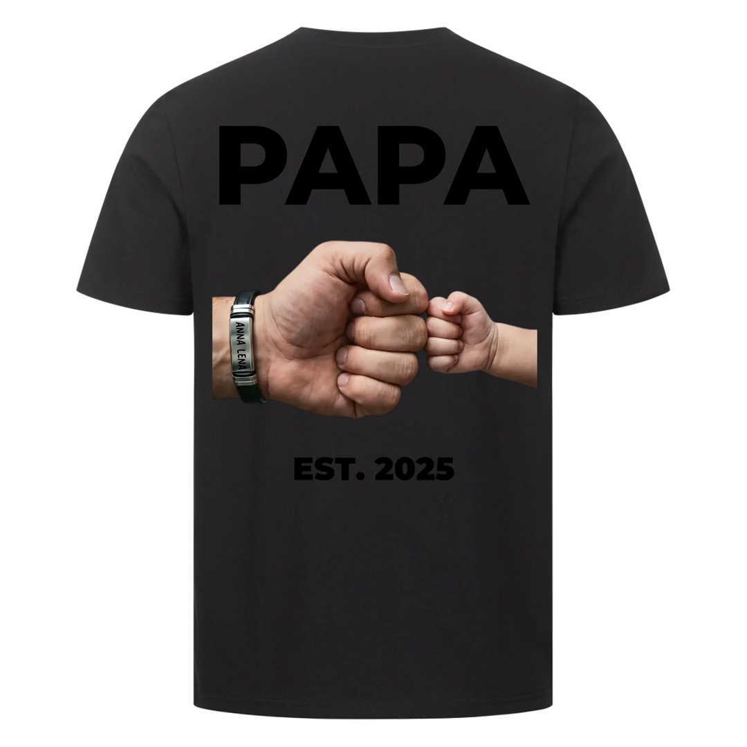 Für immer verbunden – Personalisiertes Vater T-Shirt