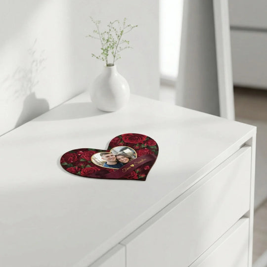 Personalisiertes Herz-Puzzle mit eigenem Foto - romantisches Valentinstag Geschenk für junge Paare