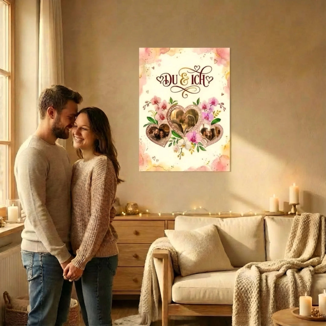 Valentistag Geschenk Poster Personalisierbar