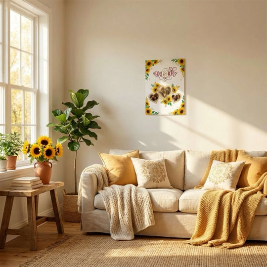 Sonnenblumen Poster Personalisierbar