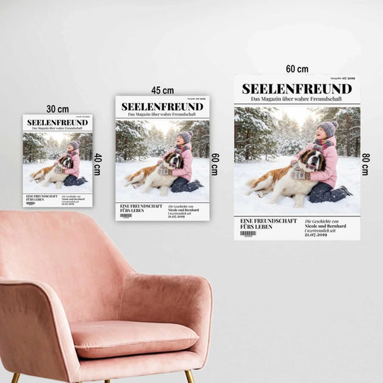 Personalisiertes Poster in verschiedenen Größen 30x40 bis 60x80 cm