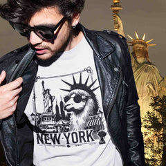 Unisex-T-Shirt - Statue of Lama New York