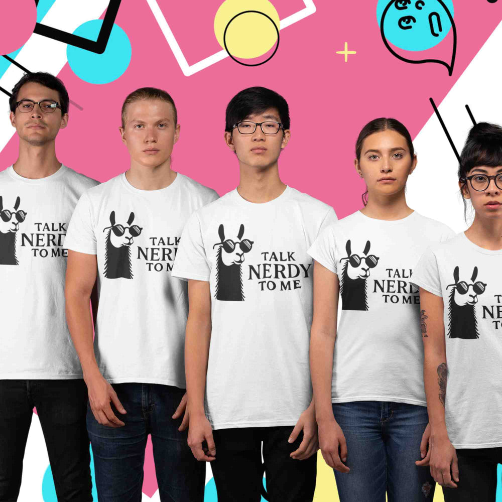 Unisex-T-Shirt - Nerdy Lama