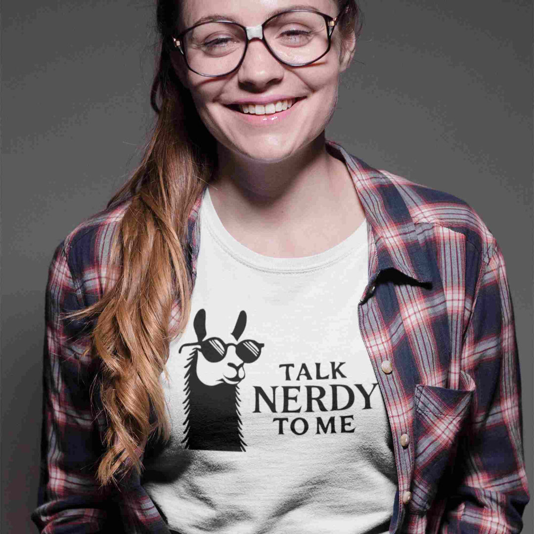 Unisex-T-Shirt - Nerdy Lama